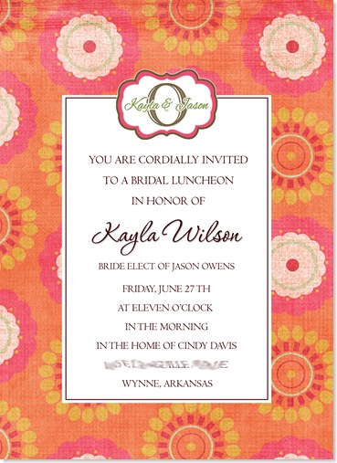 dpd: Bridal Luncheon Invitation